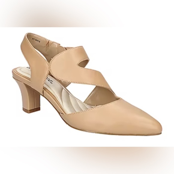 Easy Street Tan Women's Heels - Picture 1 of 6